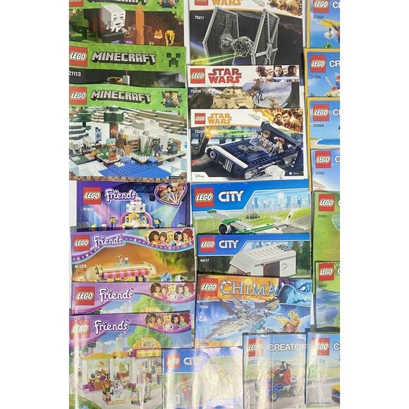 LEGO Lot of 30+ Modern Instruction Manuals Star Wars Minecraft Lego City etc - Picture 9 of 9